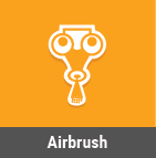 Airbrush tool-head setup